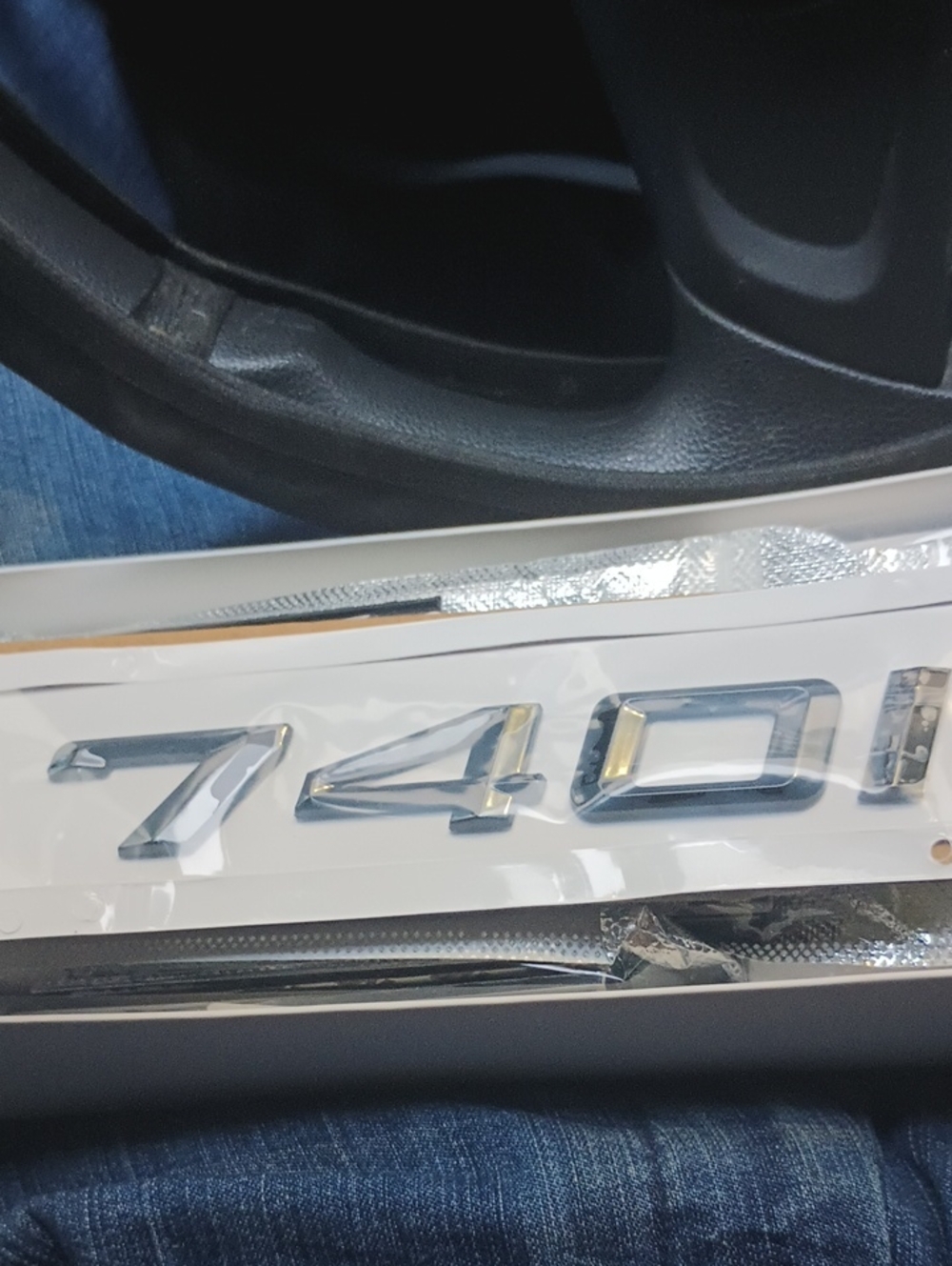 Black  740i Trunk Emblem Badge